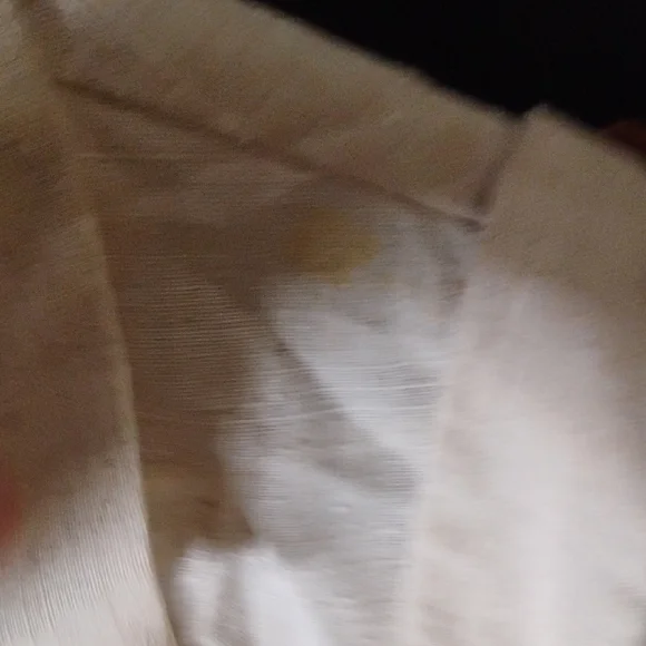 Vintage Cream Sleeveless Button-Up Linen Vest - Picture 8 of 10